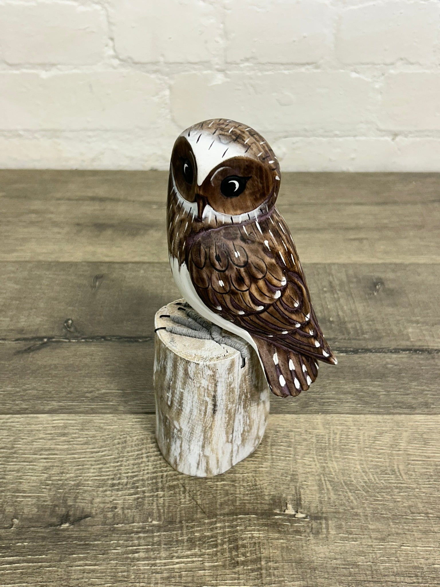 Brown Wooden Owl