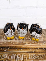 Set Of Three Owls