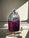 Black Purple-Glass Lantern