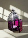 Black Purple-Glass Lantern