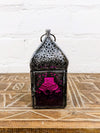 Black Turquoise-Glass Lantern