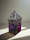 Black Turquoise-Glass Lantern