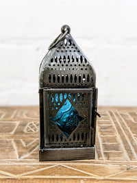Zinc Antique Multi Glass Lantern