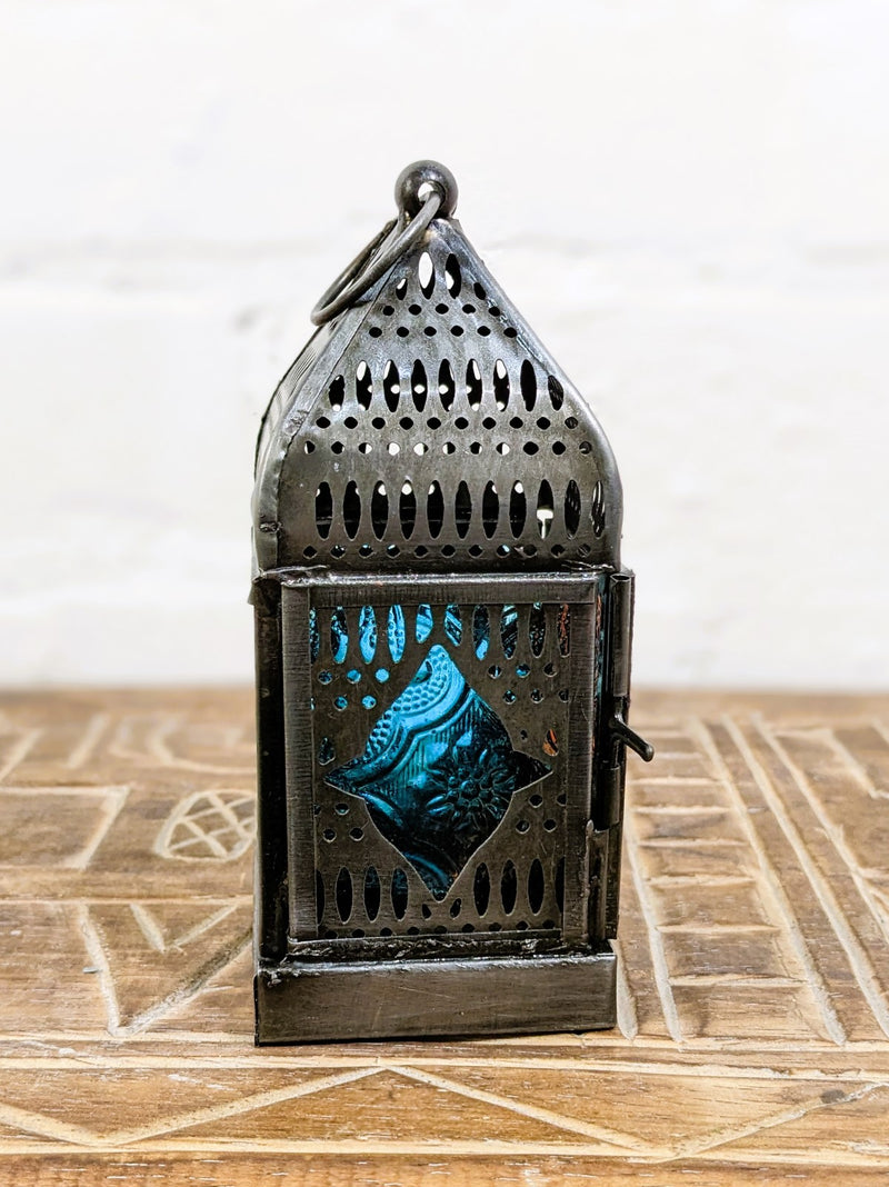 Zinc Antique Multi Glass Lantern