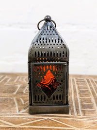 Zinc Antique Multi Glass Lantern