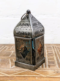 Zinc Antique Multi Glass Lantern
