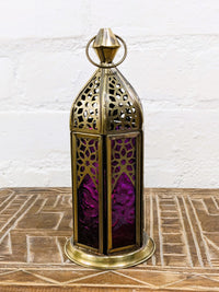 Brass Antique Multi Glass Lantern