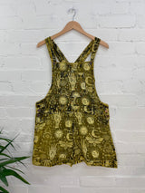 Screen Print Short Dungarees