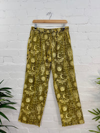 Screen Print Straight Trousers