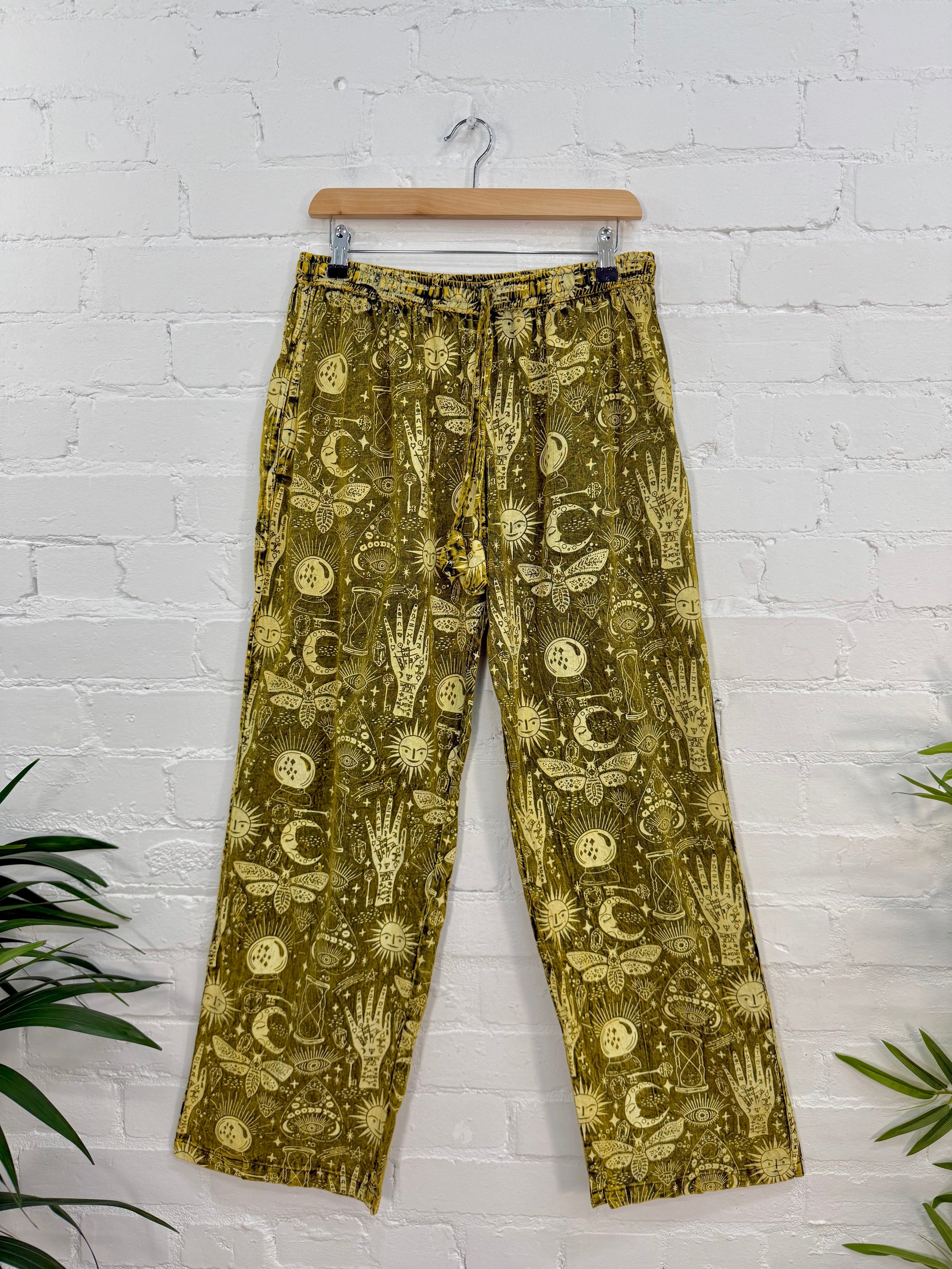 Screen Print Straight Trousers