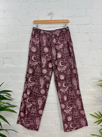 Screen Print Straight Trousers