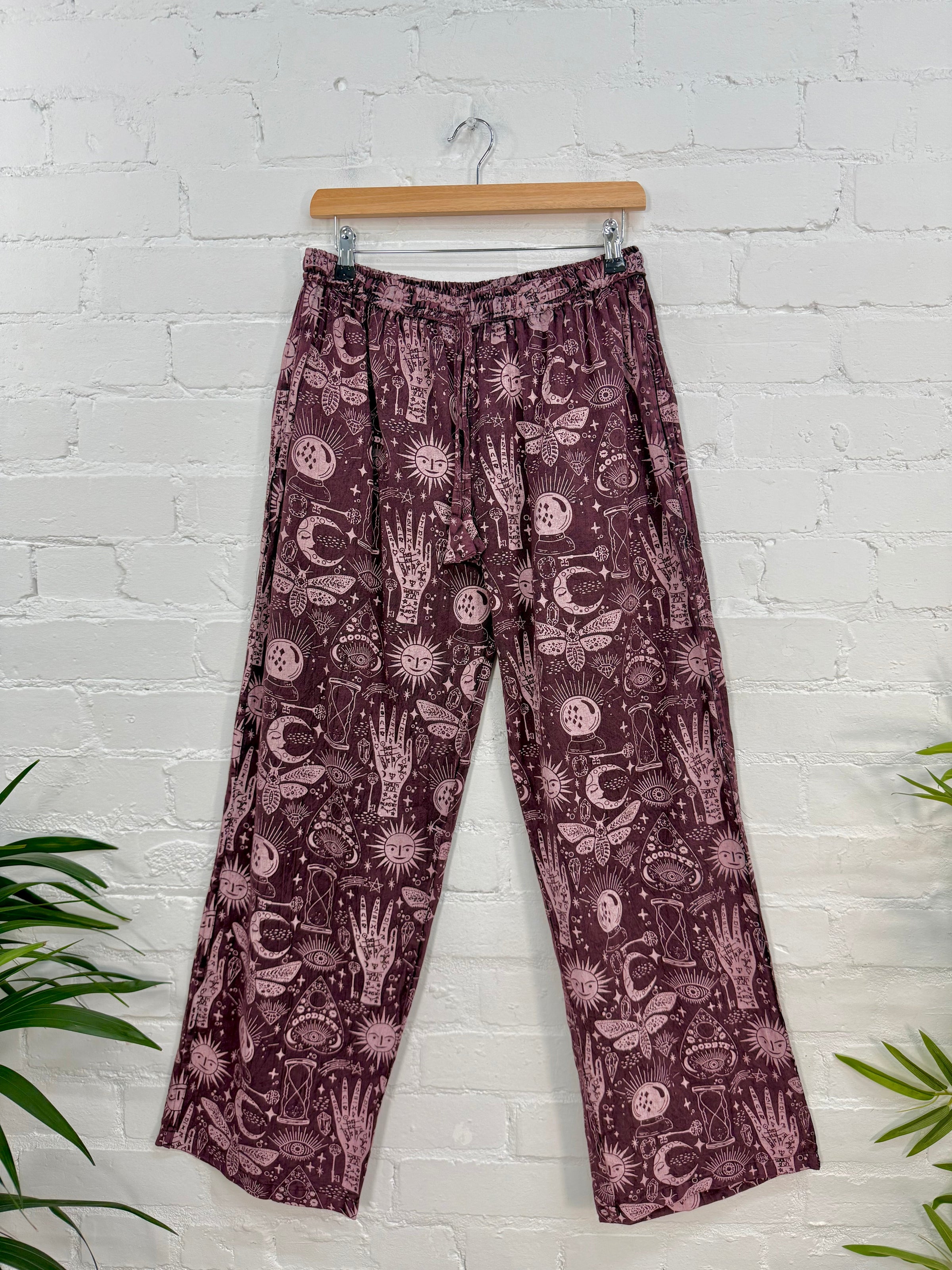 Screen Print Straight Trousers