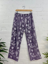 Screen Print Straight Trousers