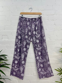 Screen Print Straight Trousers