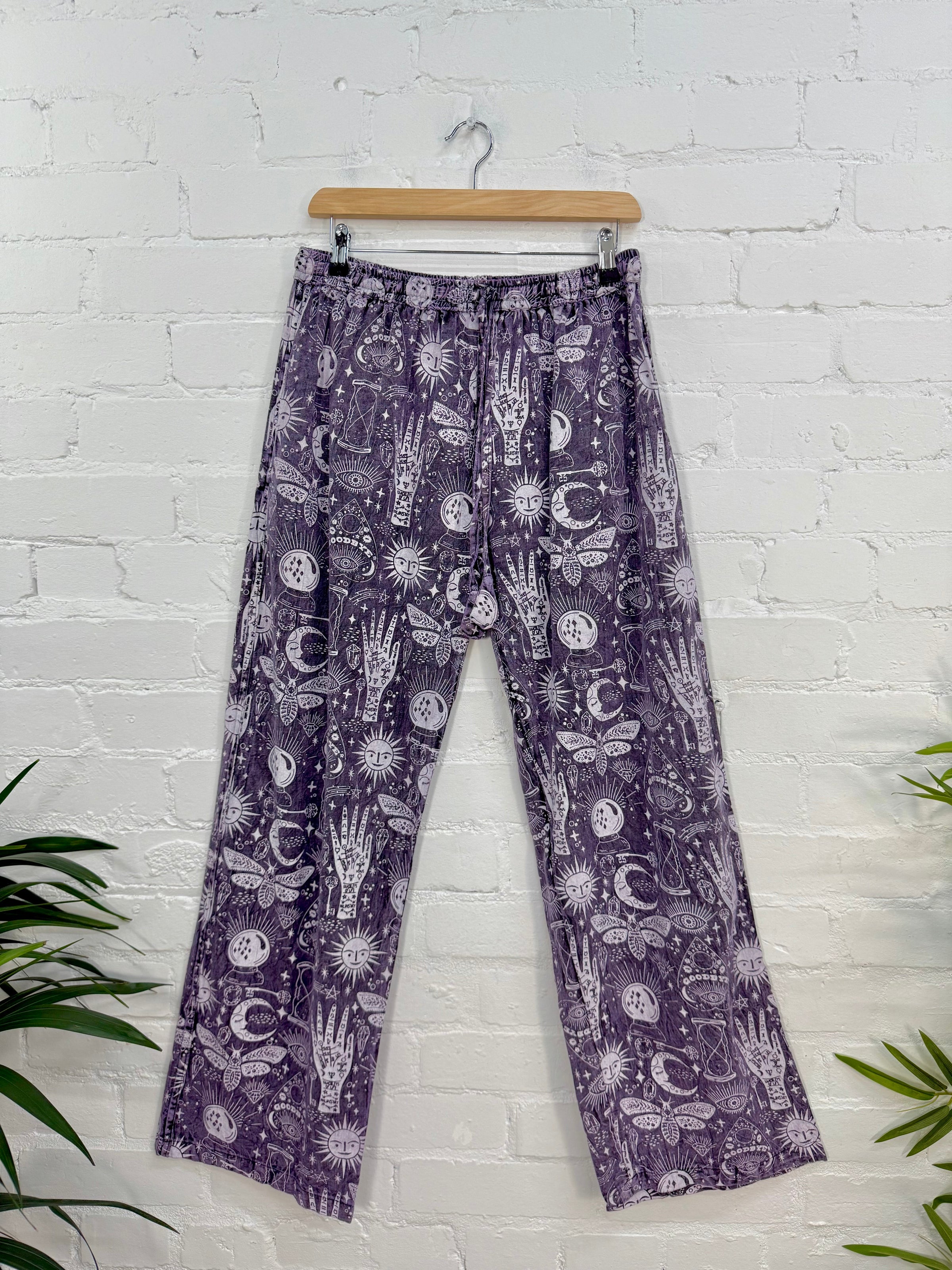 Screen Print Straight Trousers