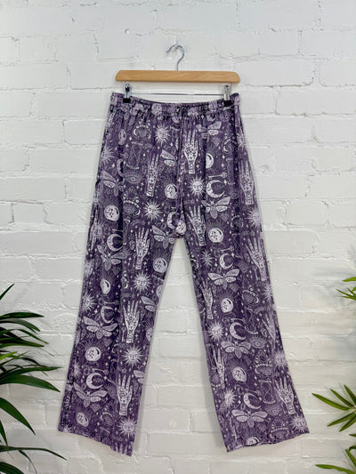 Screen Print Straight Trousers