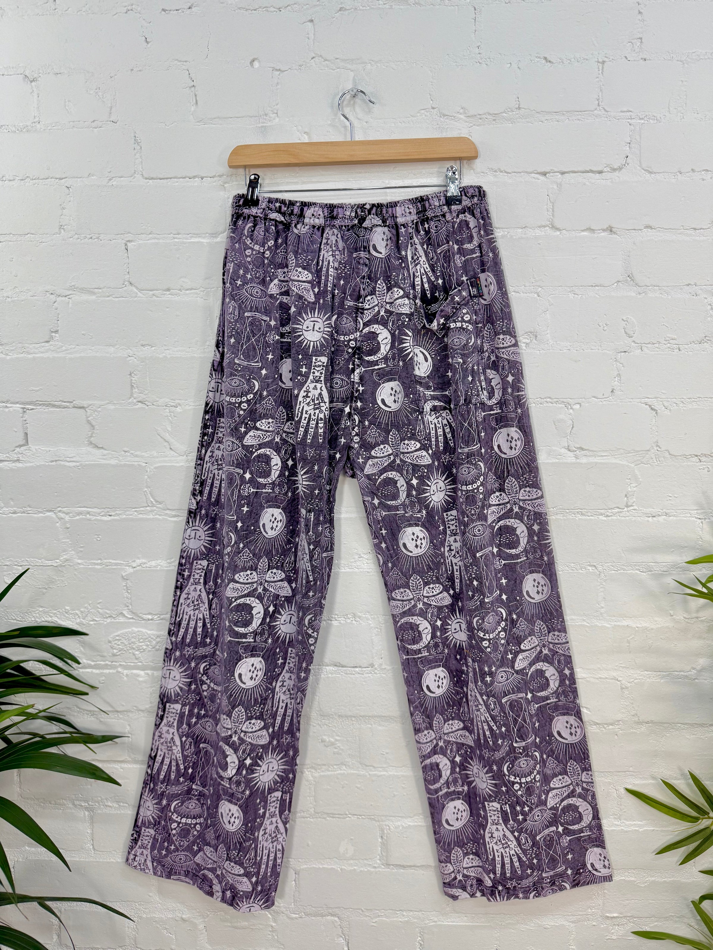 Screen Print Straight Trousers