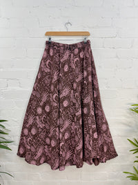 Screen Print Long Skirt