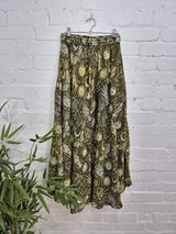 Screen Print Long Skirt