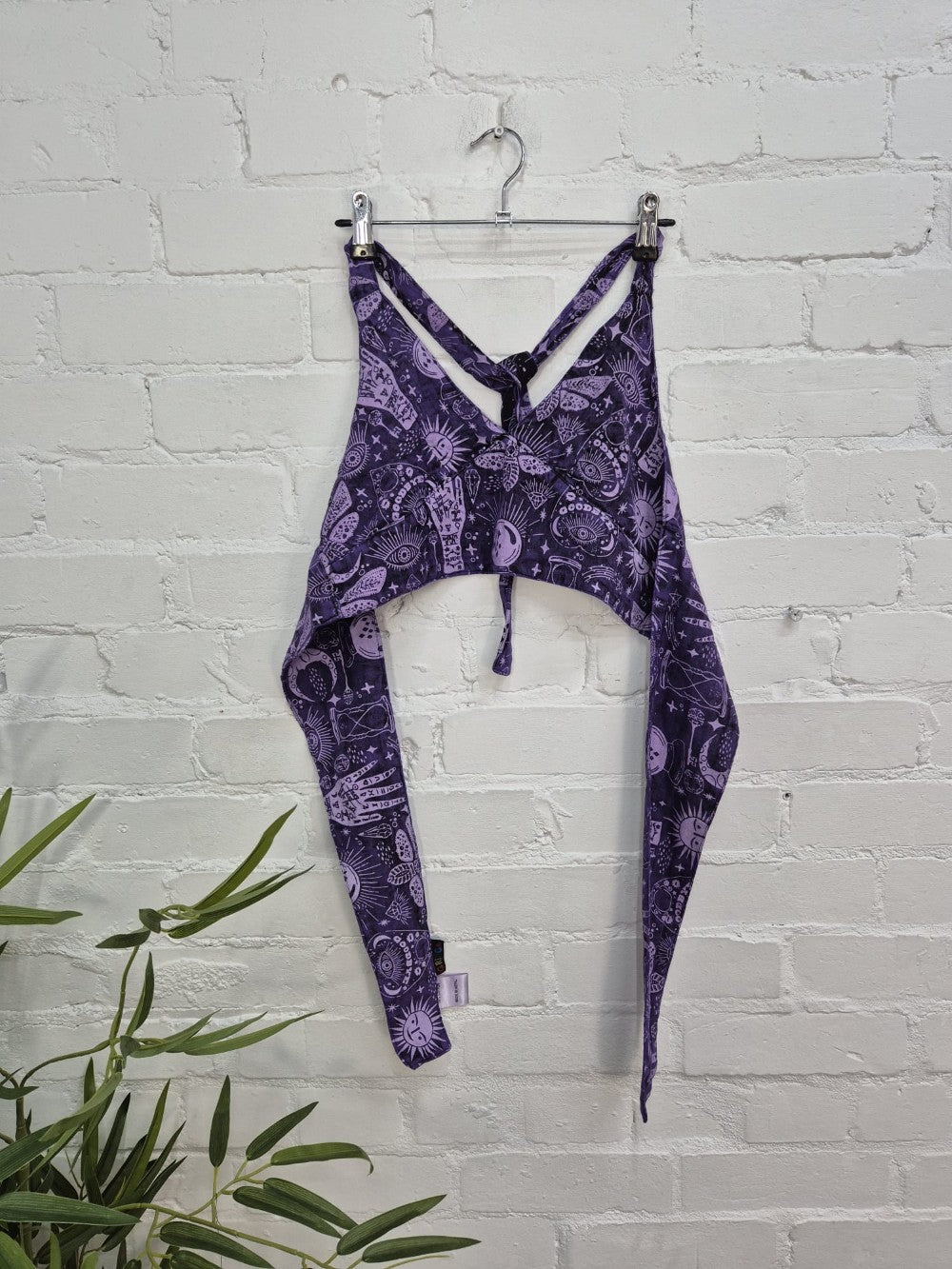Screen Print Cropped Tie Top