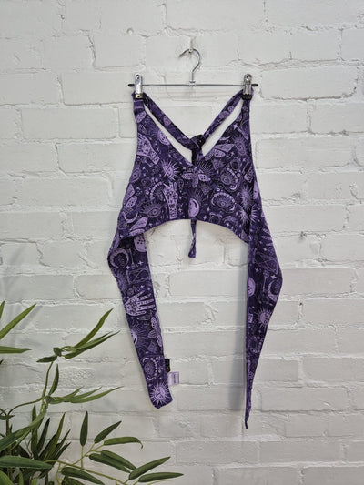Screen Print Cropped Tie Top