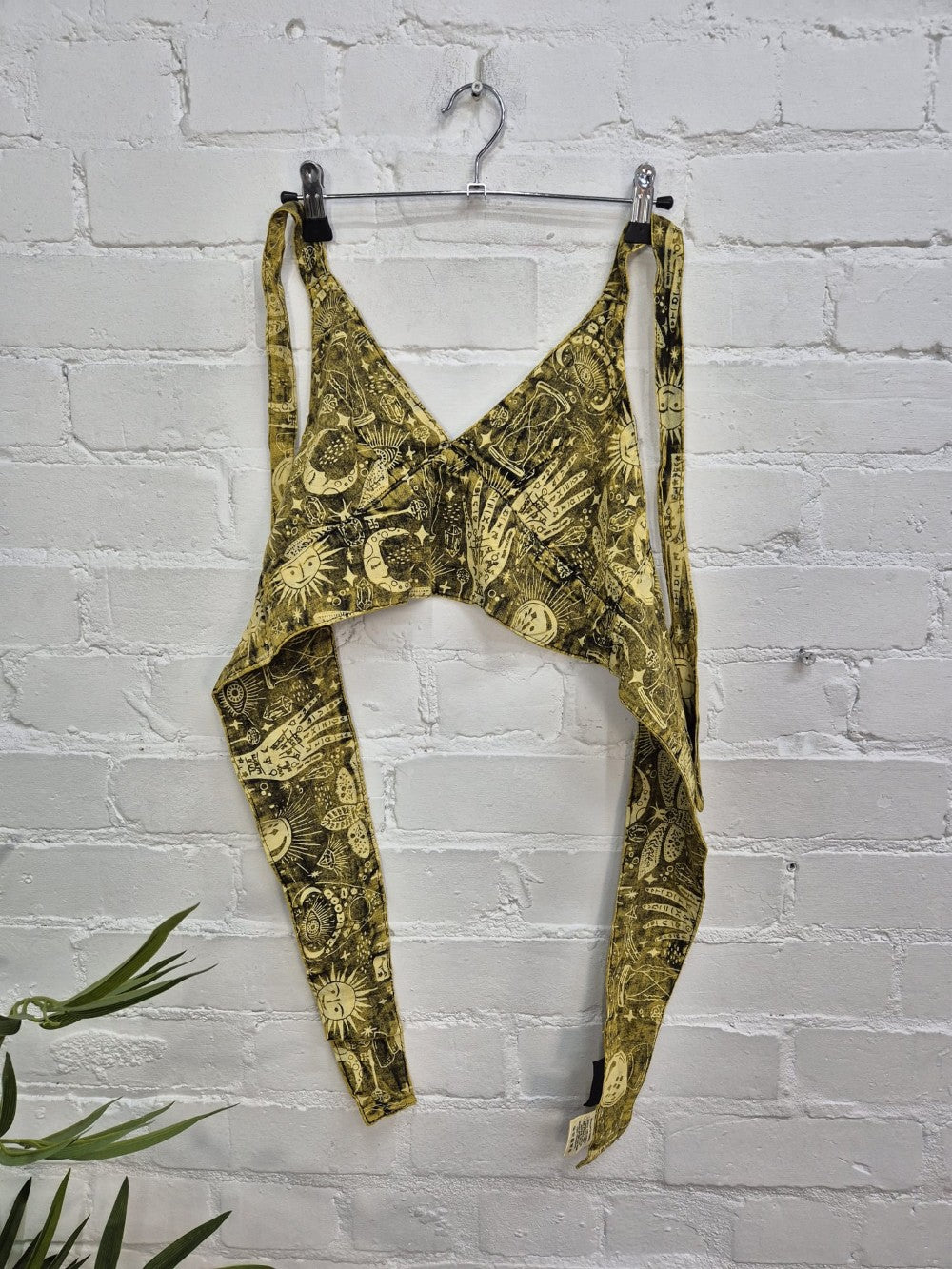 Screen Print Cropped Tie Top