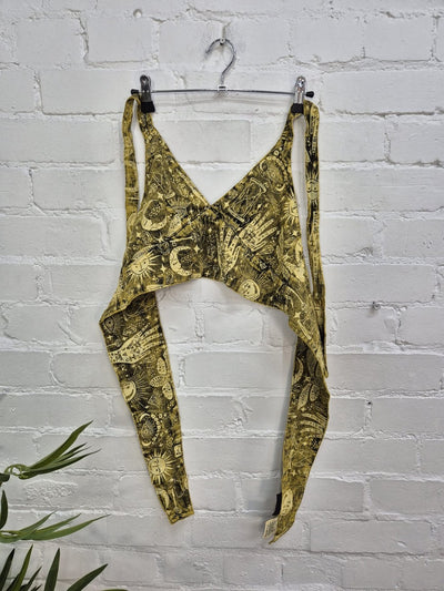 Screen Print Cropped Tie Top