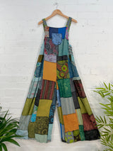 Patchwork Loose Oversized Jumpsuit