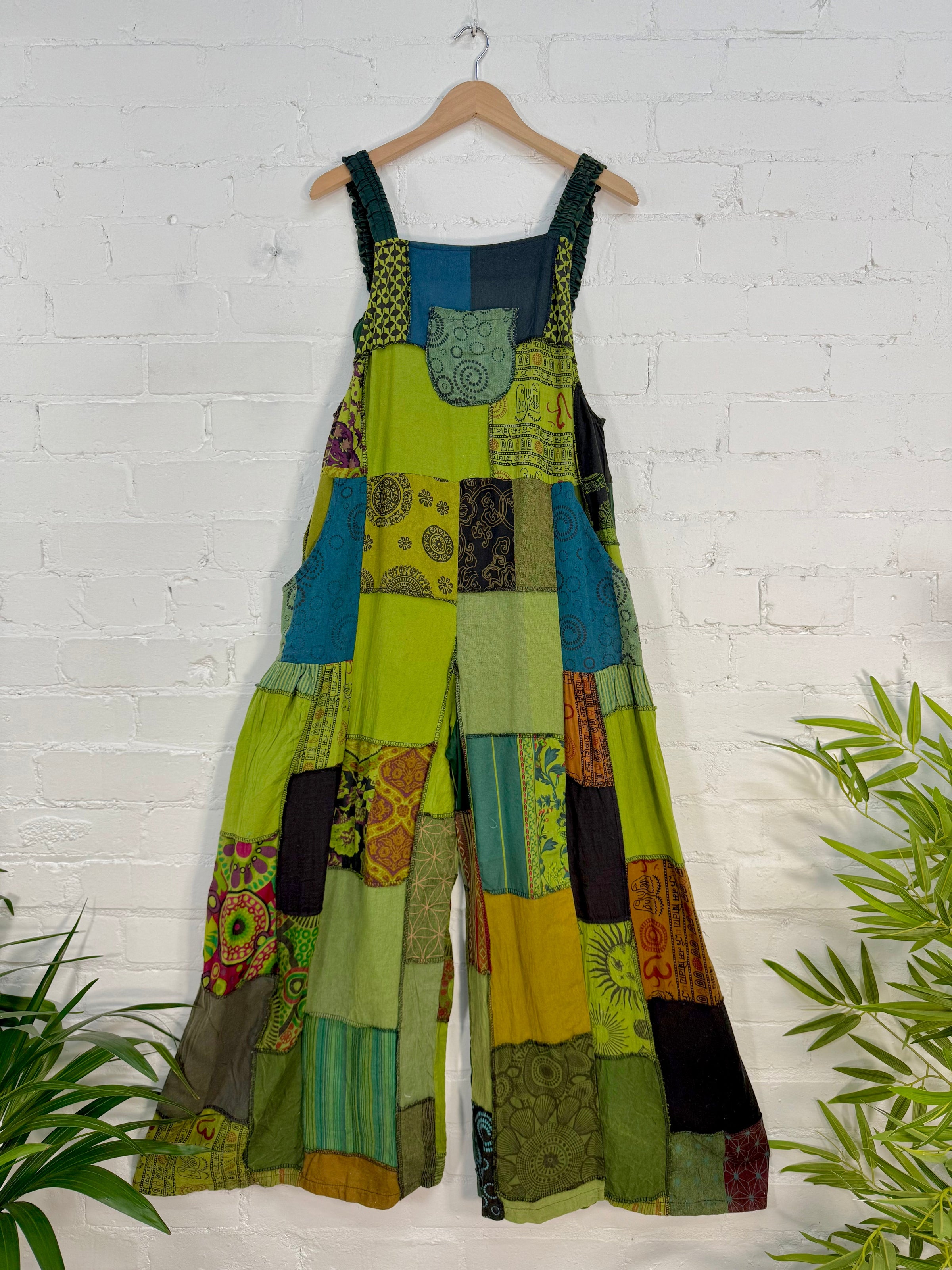 Patchwork Loose Oversized Jumpsuit