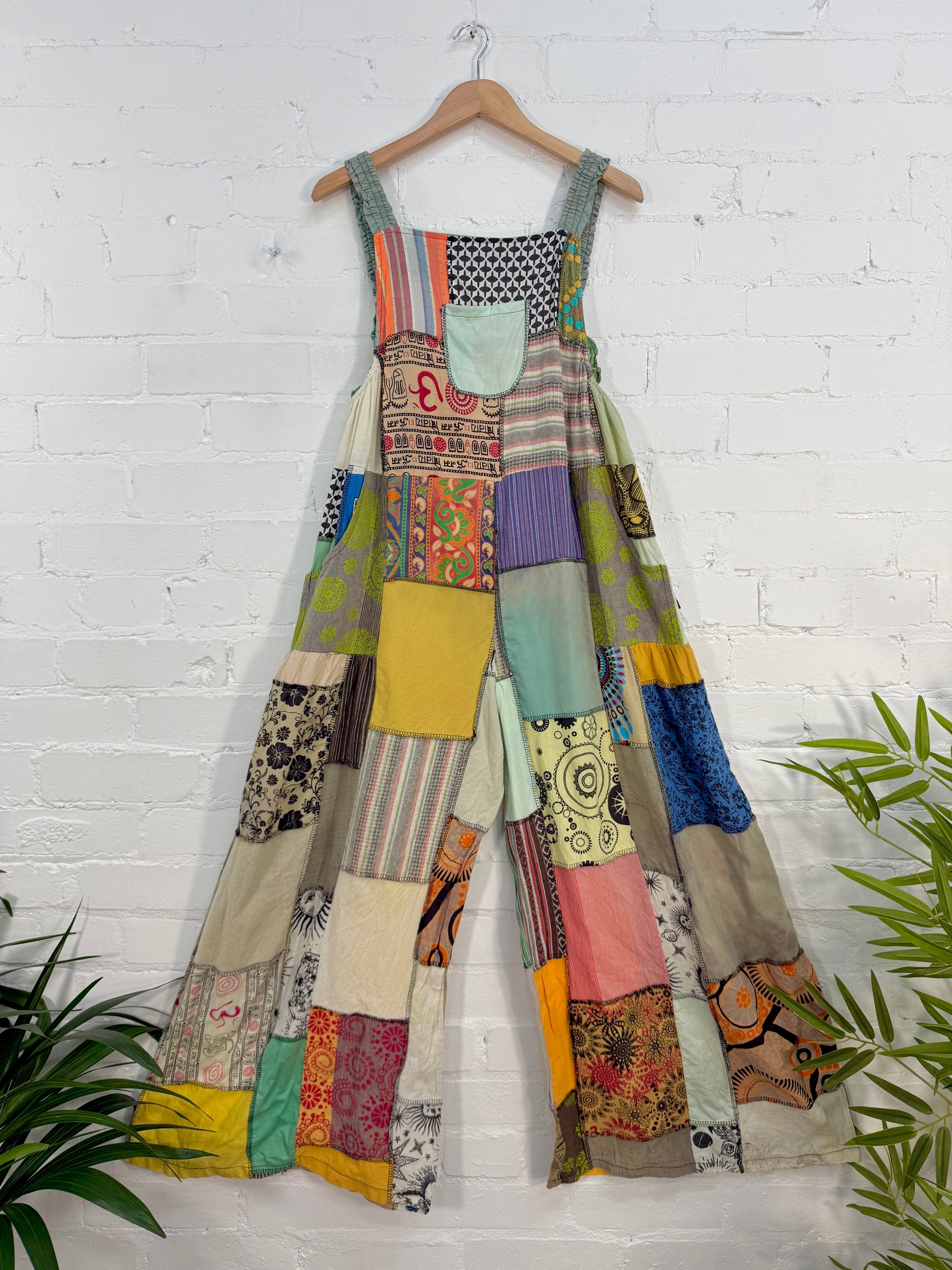 Patchwork Loose Oversized Jumpsuit