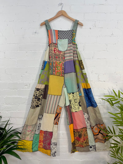 Patchwork Loose Oversized Jumpsuit