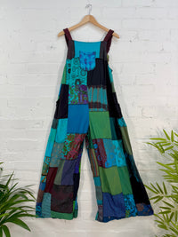 Patchwork Loose Oversized Jumpsuit