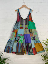 Patchwork Loose Oversized Playsuit