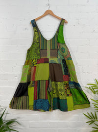 Patchwork Loose Oversized Playsuit