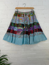 Patchwork Midi Skirt