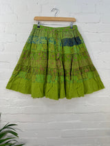 Patchwork Midi Skirt