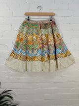 Patchwork Midi Skirt