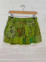 Patchwork Short Shorts