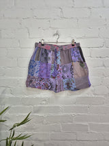 Patchwork Short Shorts
