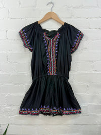 Embroidered Off The Shoulder Playsuit