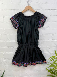 Embroidered Off The Shoulder Playsuit