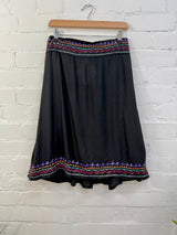 Embroidered Midi Skirt