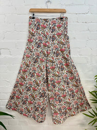 Batik Print Elasticated Wide Leg Trousers