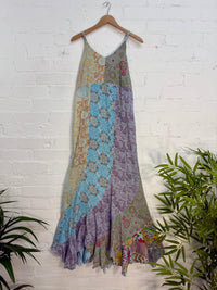 Jaipuri Print Panelled Long Dress