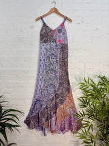 Jaipuri Print Panelled Long Dress