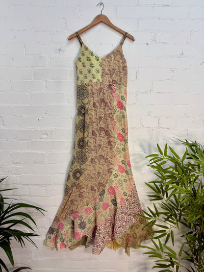 Jaipuri Print Panelled Long Dress