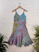 Jaipuri Print Panelled Midi Dress