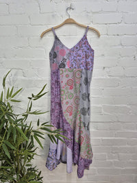 Jaipuri Print Panelled Midi Dress