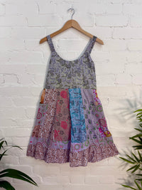 Jaipuri Print Panelled Short Dress