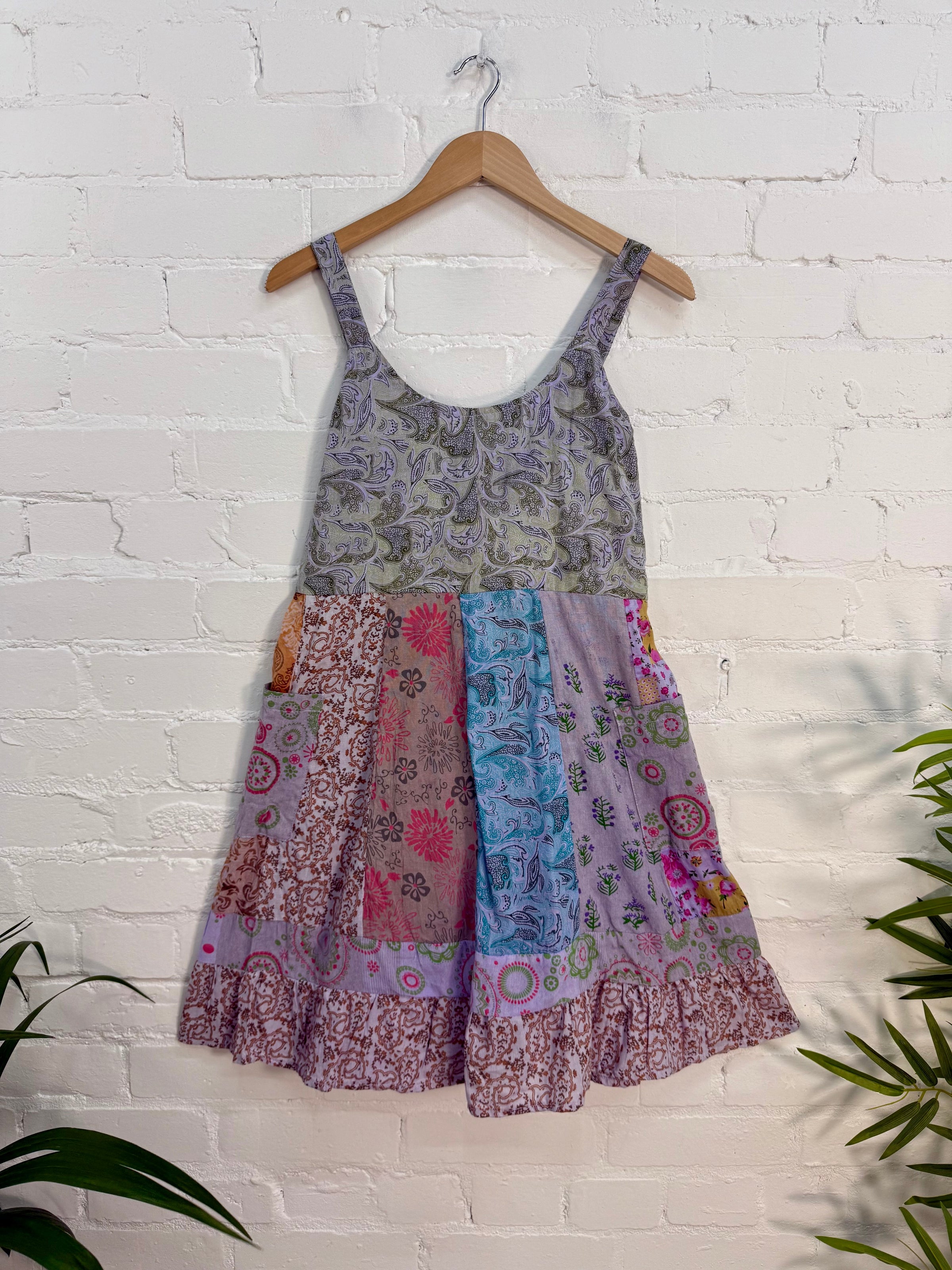 Jaipuri Print Panelled Short Dress